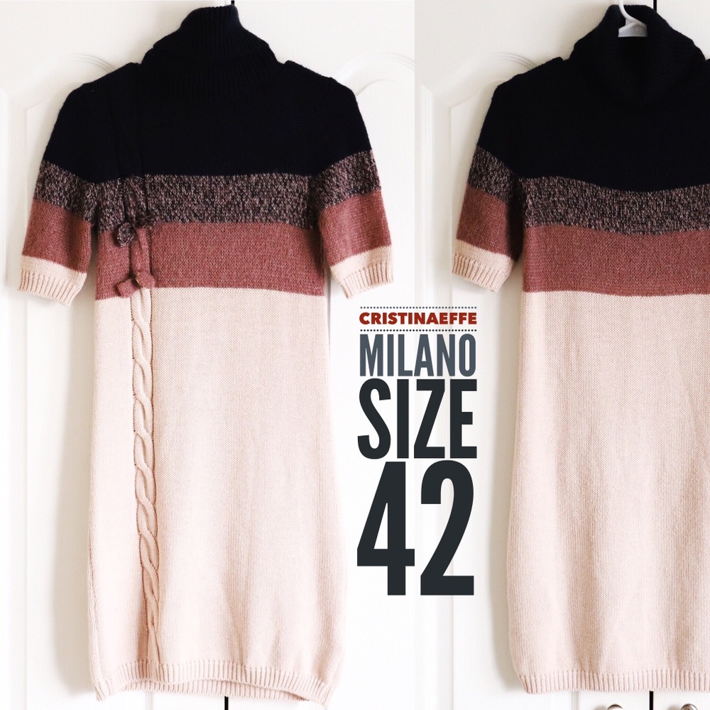 Cristinaeffe Sweater Dress Size 42 Made in Italy